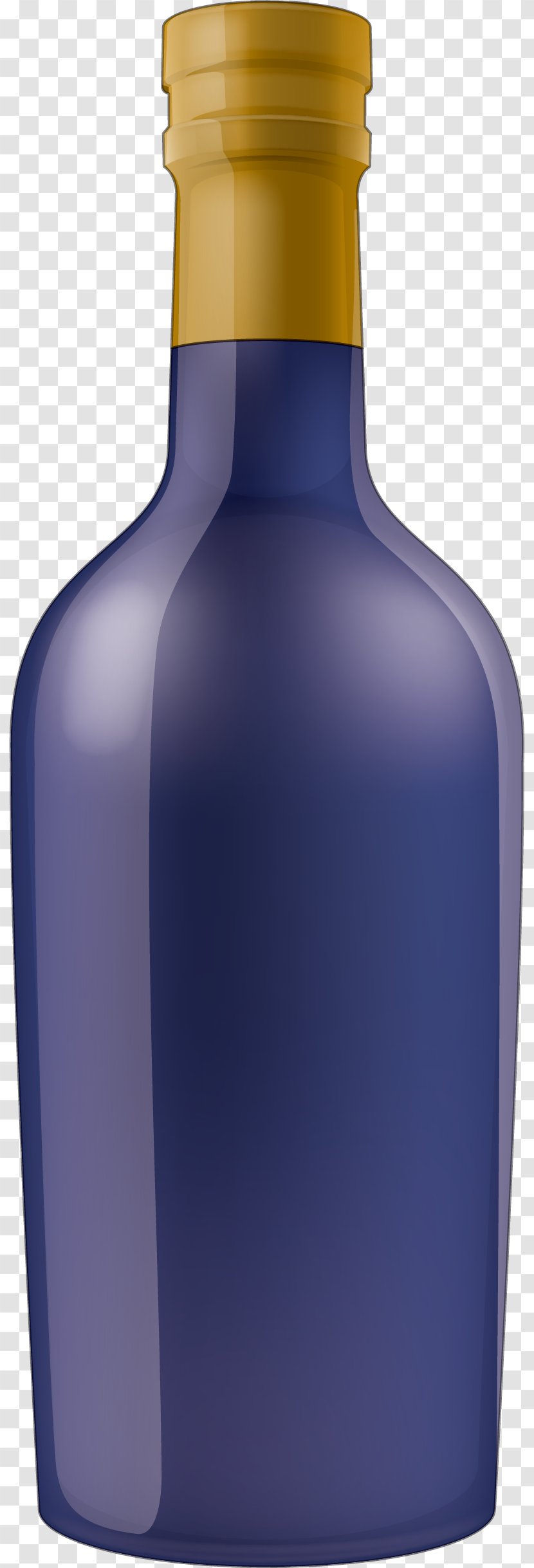 Wine Liqueur Glass Bottle Cobalt Blue - Drinkware Transparent PNG