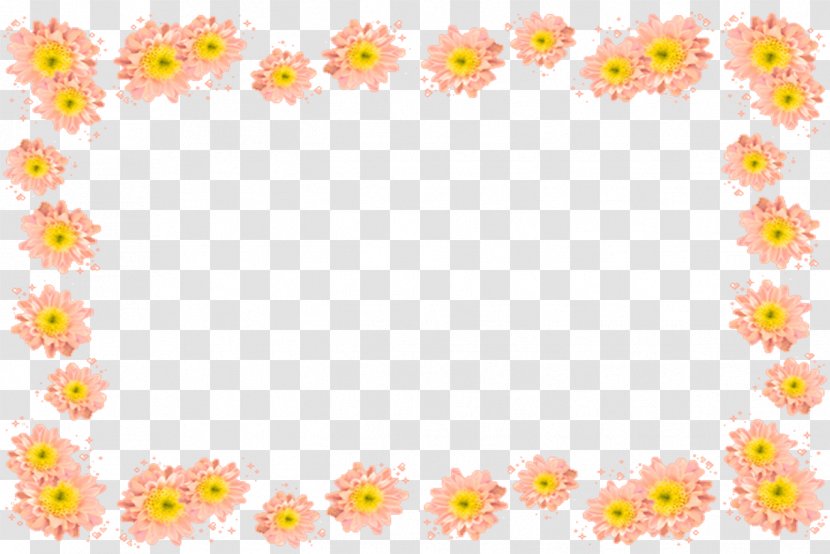 Floral Design Cut Flowers Picture Frames Pattern - Flower Transparent PNG