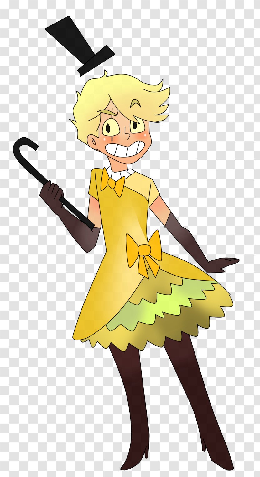 Bill Cipher Dress Costume Ruffle Sock - Silhouette Transparent PNG