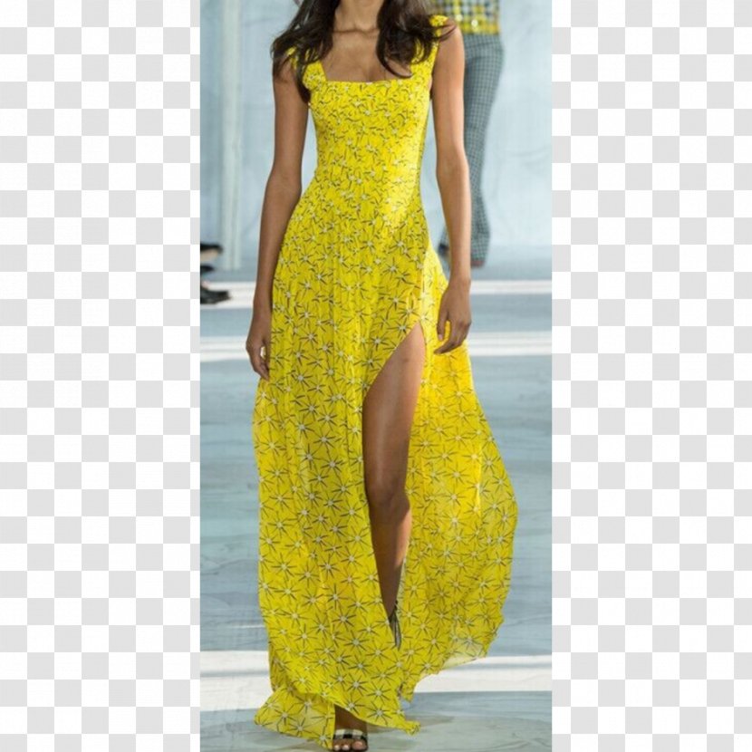 New York Fashion Week Wrap Dress Runway Model - Tree - Silk Cloth Transparent PNG