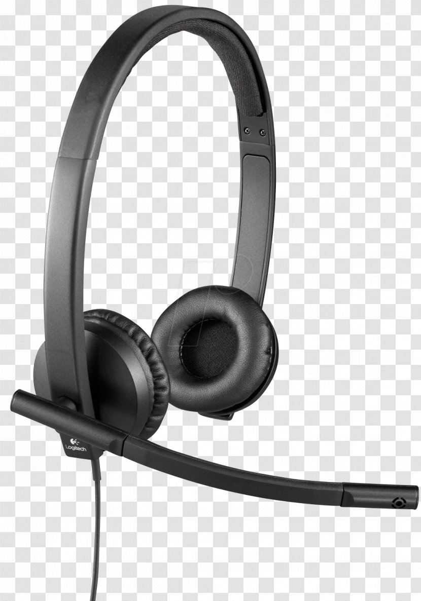 Logitech H570e Microphone Headphones Headset - Electronic Device - Stereo Transparent PNG