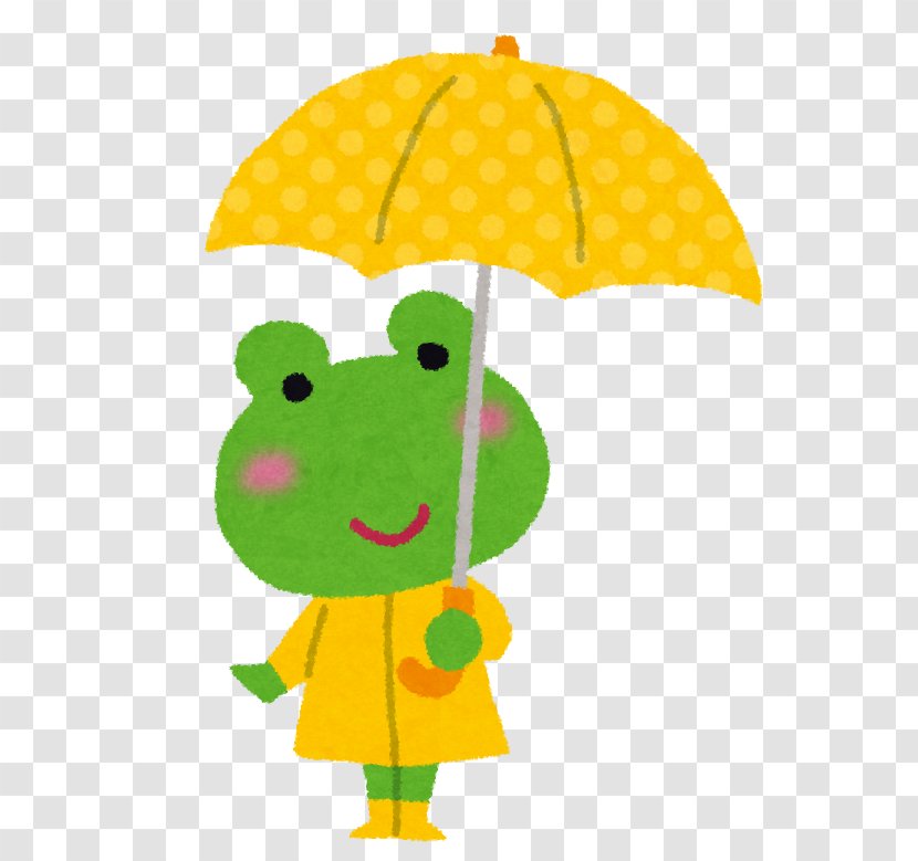 Frog Umbrella Rain Tarui Ear - Season Transparent PNG