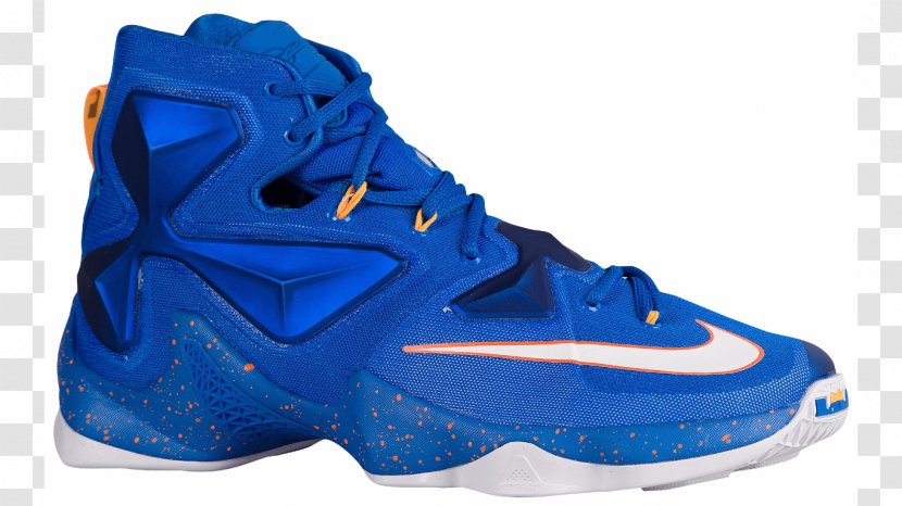 Cleveland Cavaliers Nike Shoe Sneakers Basketballschuh - Electric Blue - Lebron Transparent PNG