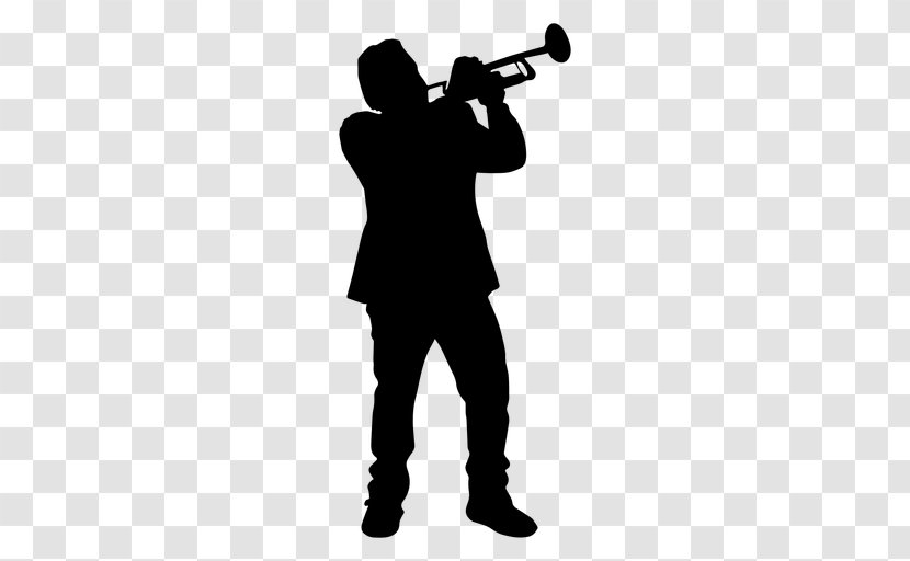 Trumpet Silhouette Mellophone Bugle - Trumpeter - Banda Transparent PNG