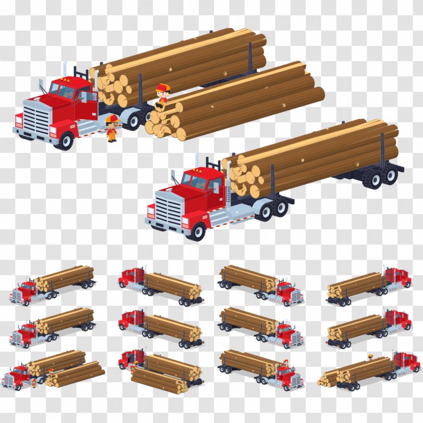 Car Truck Wood Illustration - Vecteur - Timber Transport Trucks Transparent PNG
