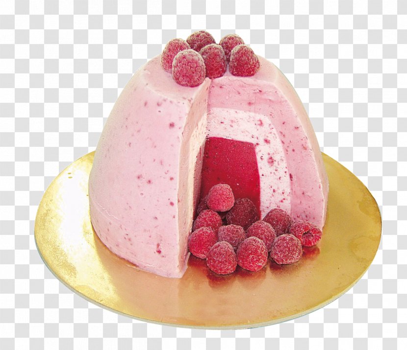 Ice Cream Cake Italian Cuisine Sundae - Berry - Pink Transparent PNG