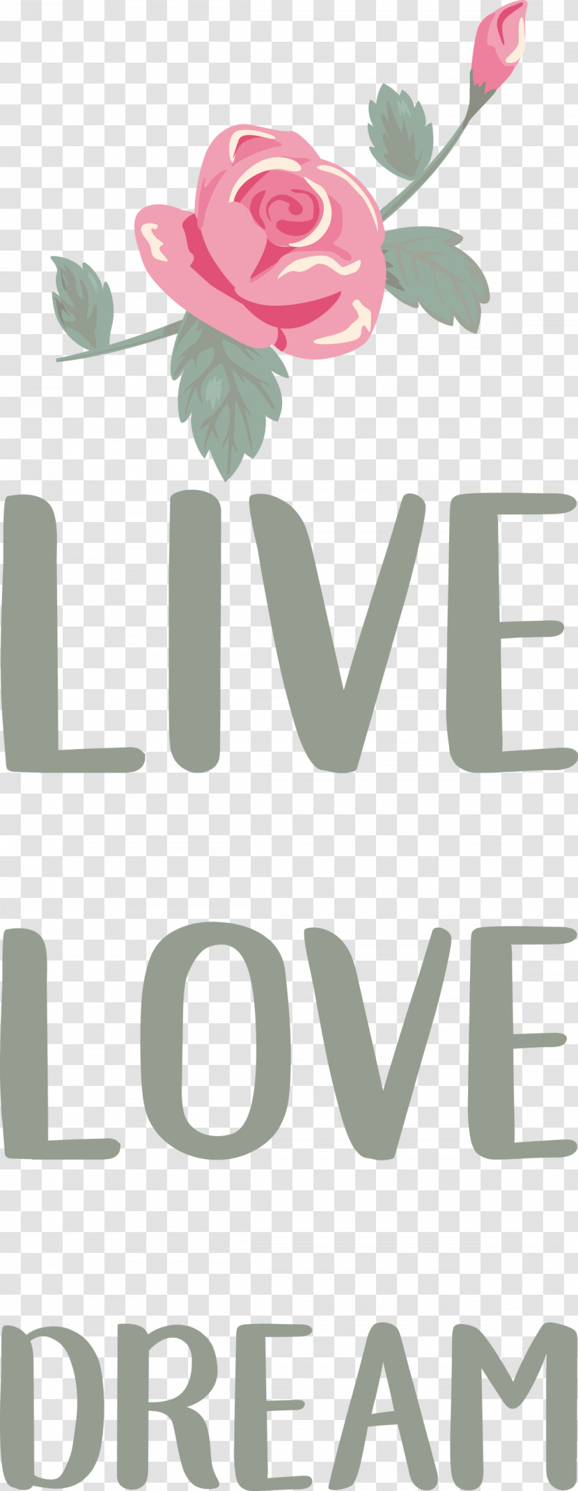 Live Love Dream Transparent PNG