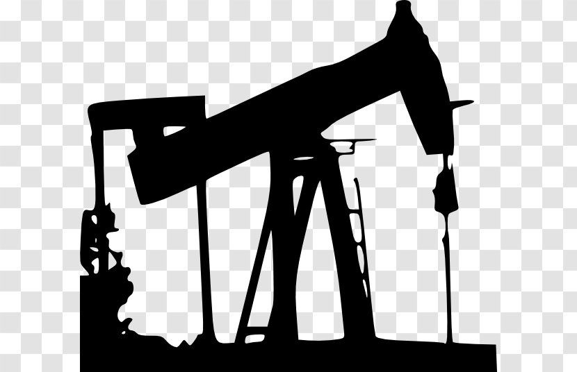 Oil Well Platform Petroleum Drilling Rig Clip Art - Pumpjack - Black Drill Cliparts Transparent PNG
