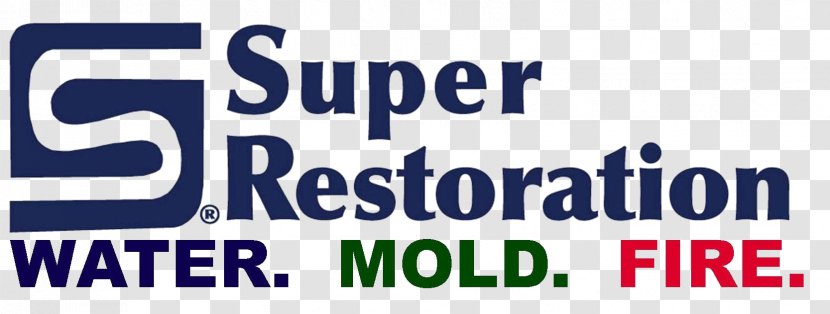 Super Restoration Logo Business Service Water Damage - Banner Transparent PNG