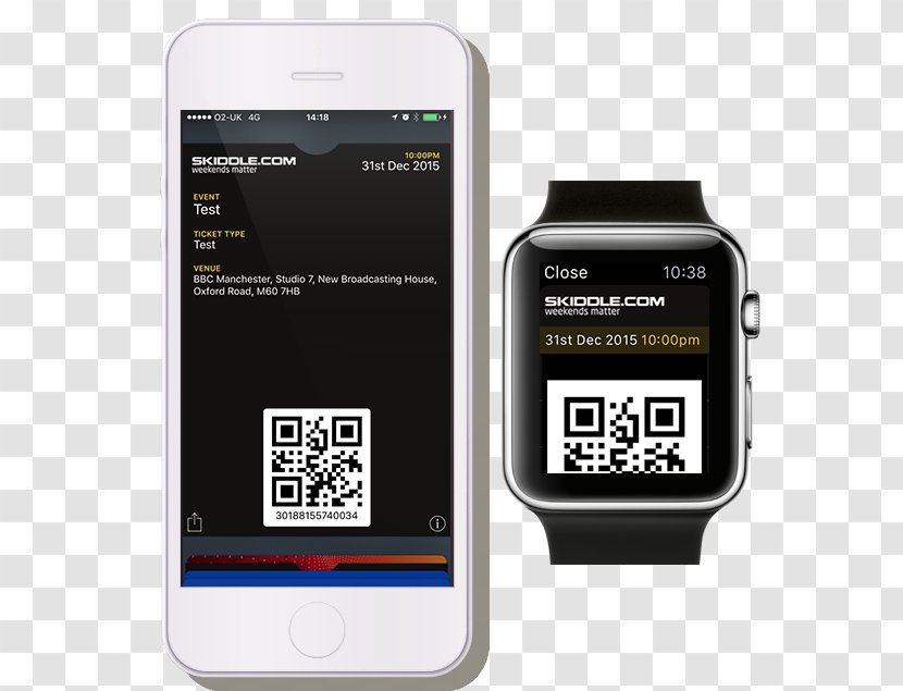 Smartphone Apple Wallet Ticket Barcode Transparent PNG