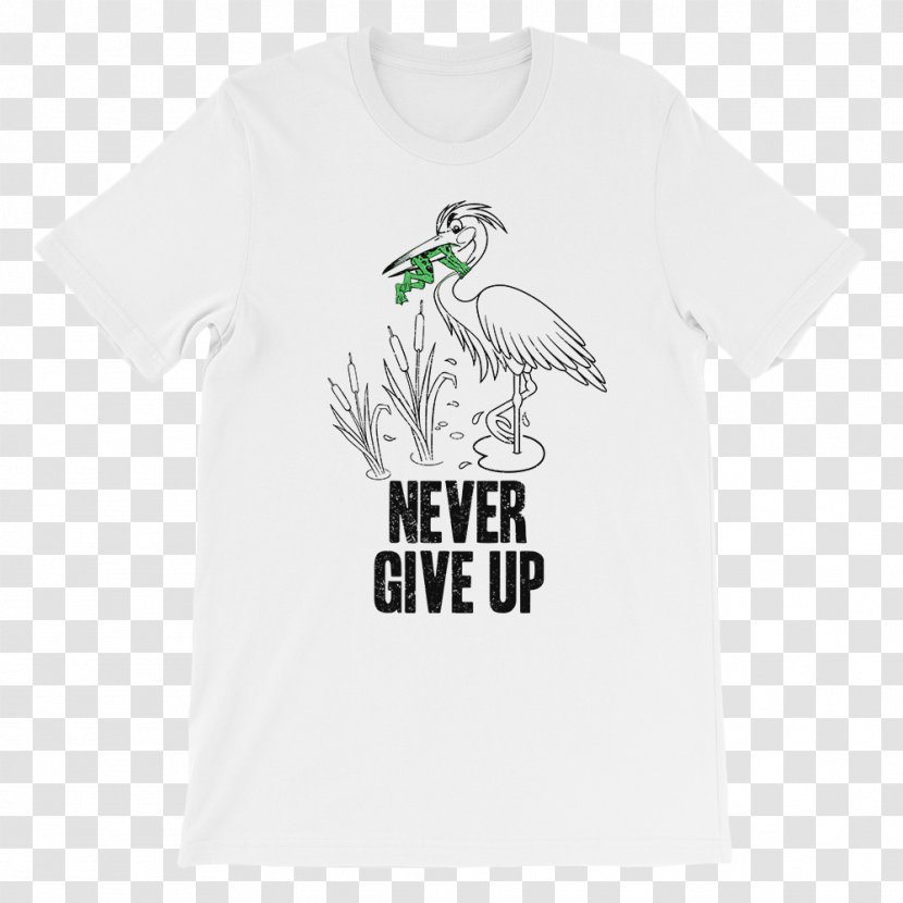 T-shirt Crew Neck Unisex Youth - Watercolor - Never Give Up Transparent PNG