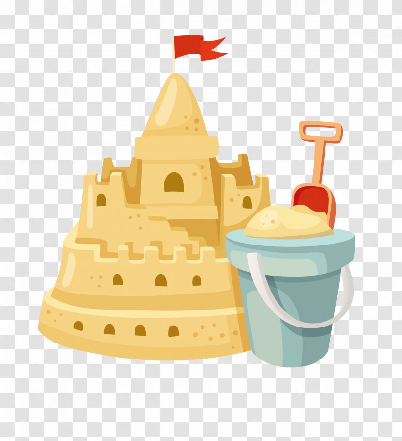 Sand Art And Play Clip - Dairy Product - Sculpture Castle Vector Material Transparent PNG