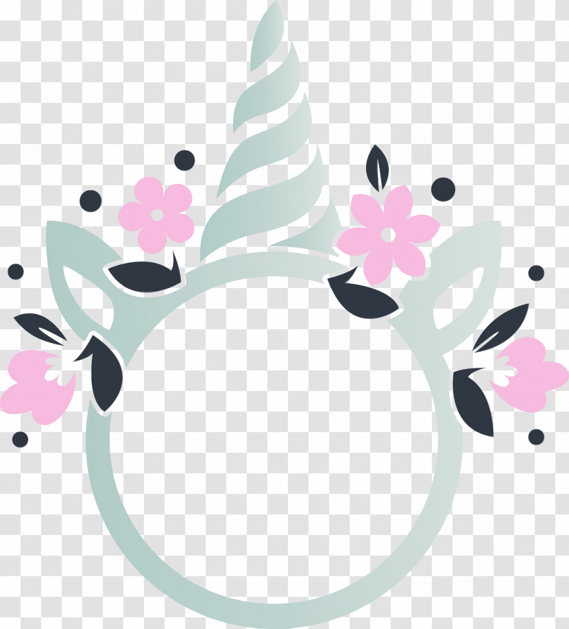 Pink Pattern Hair Accessory Plant Transparent PNG