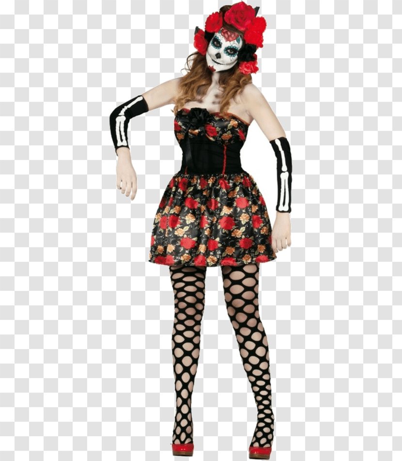 La Calavera Catrina Disguise Halloween Day Of The Dead Transparent PNG