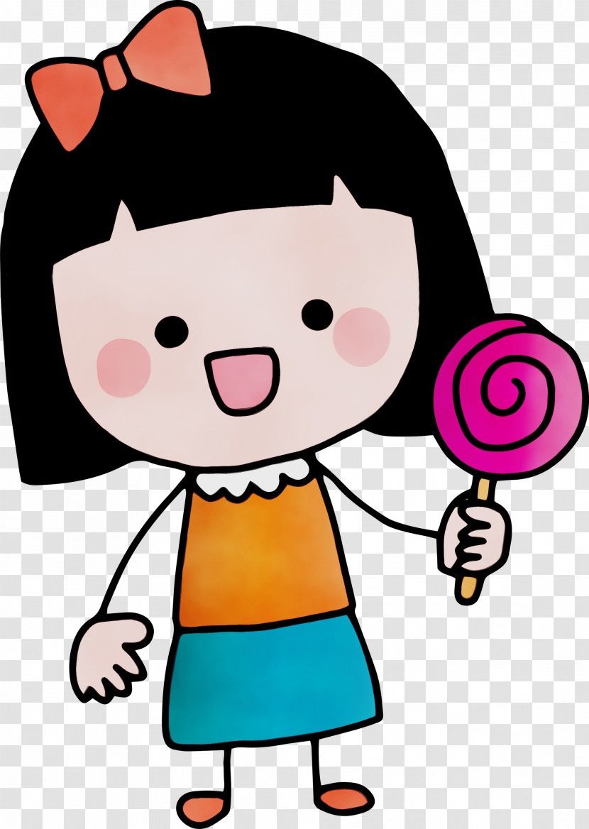 Cat Cartoon Character Pink M Happiness Transparent PNG