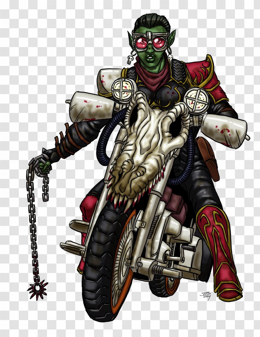 Mercenary Cartoon Supervillain Legendary Creature - Bike Chain Transparent PNG