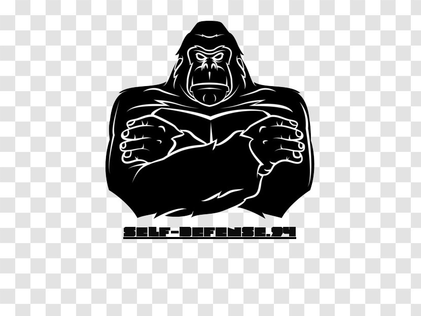 Gorilla Drawing Royalty-free Clip Art - Self-protection Transparent PNG