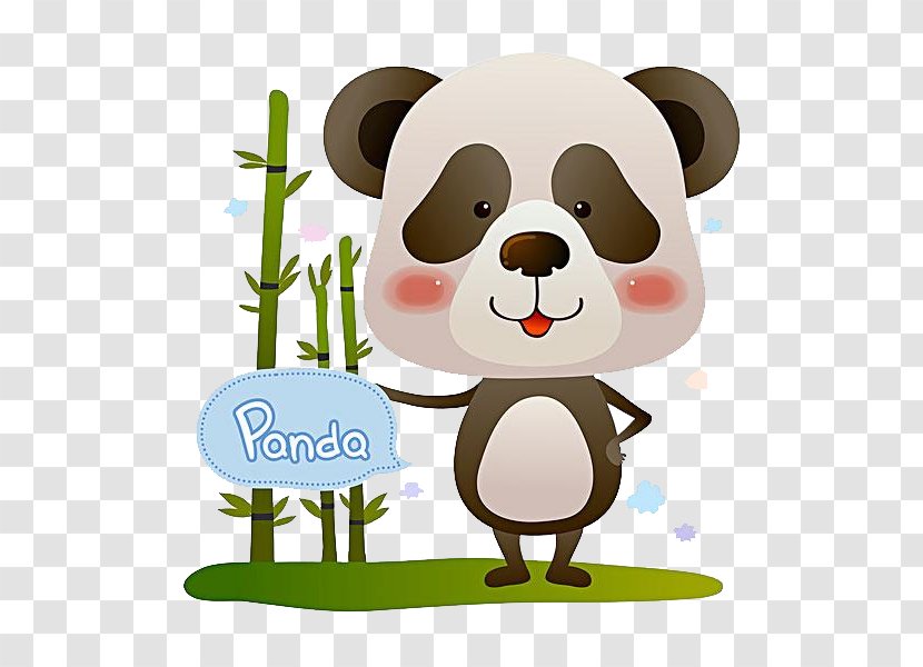 Giant Panda Red U9806u5fb3u5c45 Cartoon Illustration Transparent PNG