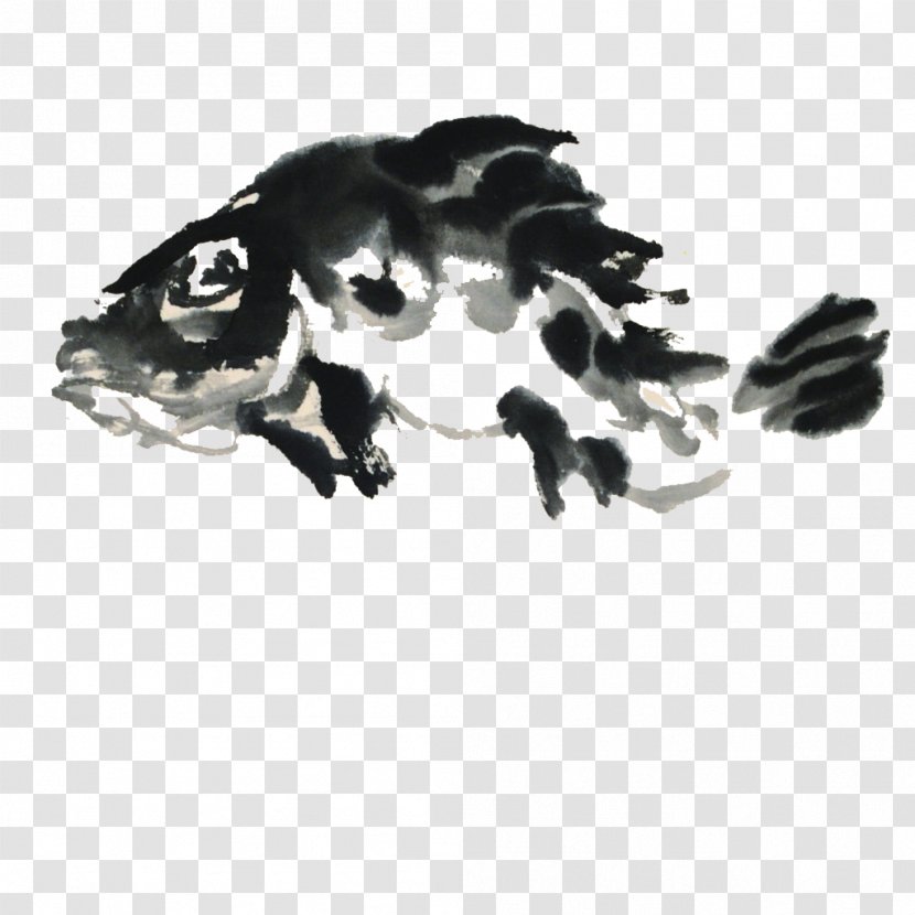 Fish Chinese Painting - Ink Wash Transparent PNG