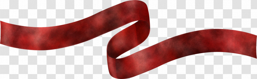 Red Ribbon Material Property Transparent PNG
