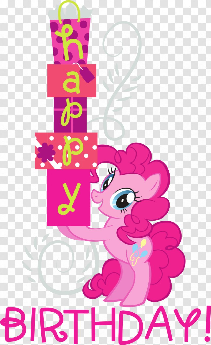 Pinkie Pie Pony Birthday Wedding Invitation Greeting & Note Cards - Vector Transparent PNG