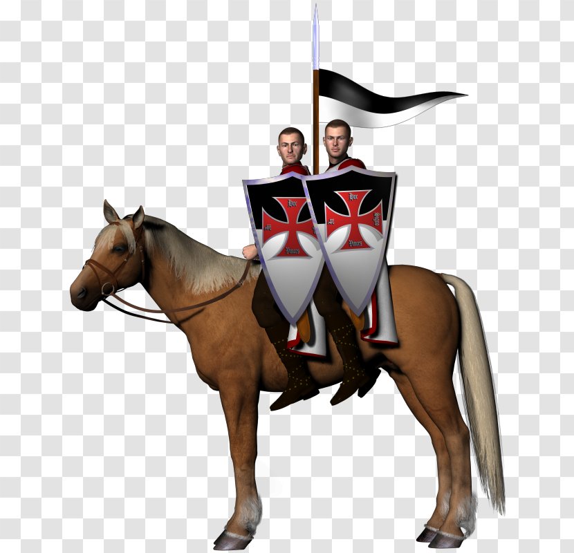 Knights Templar Horse Crusades Clip Art - Freemasonry - Knight Transparent PNG