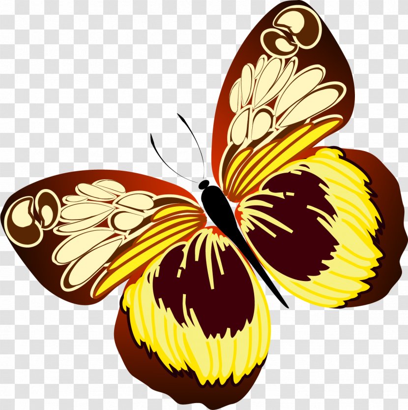 Monarch Butterfly Insect Pollinator Clip Art - Flowering Plant Transparent PNG