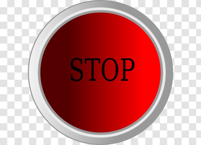 Button Clip Art - Tk - Stop Transparent PNG