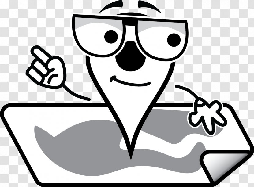 Line Art Cartoon Thumb Clip - Flower - Boy With Glasses Transparent PNG