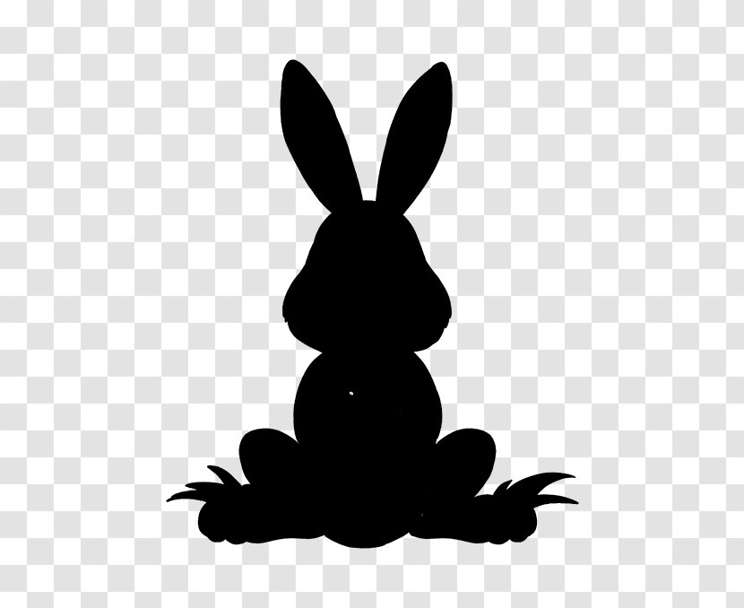 Hare Clip Art Pattern Silhouette - Rabbits And Hares Transparent PNG