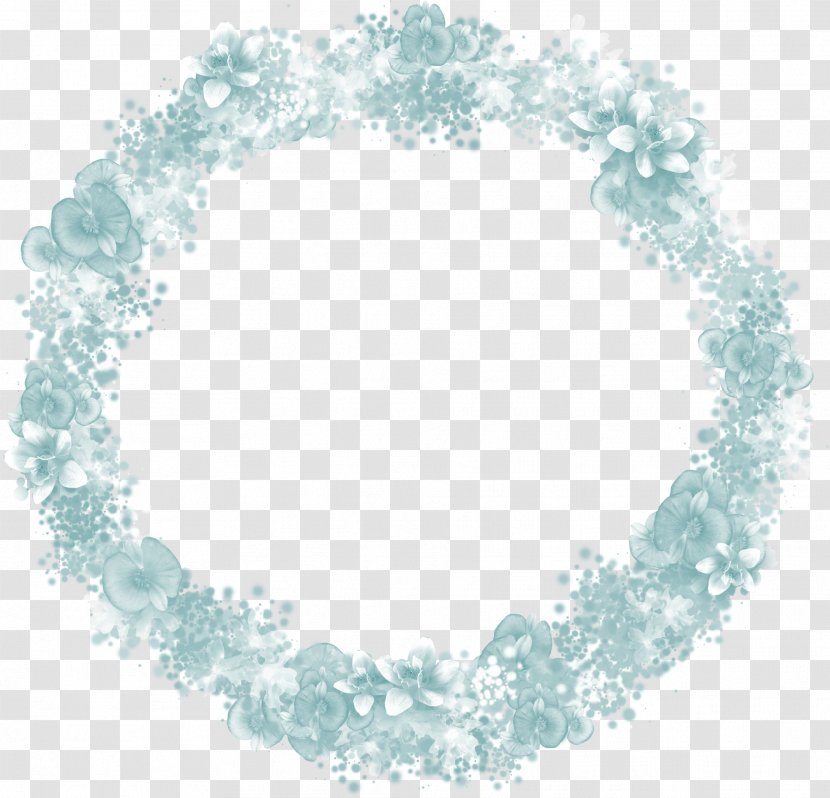 Flower Clip Art - Picture Frame - Beautiful Blue Ring Transparent PNG