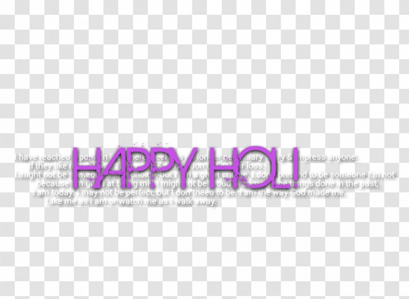 Editing Text Logo Holi - Purple - Pichkari Transparent PNG