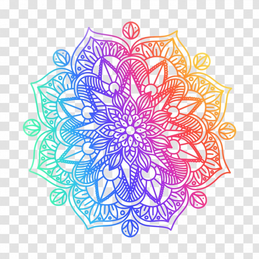Mandala Graphic Design Clip Art Drawing Image - Floral - Om Transparent PNG