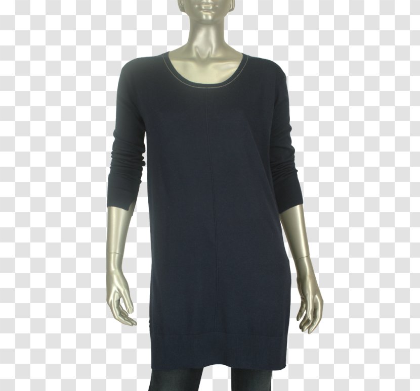 Neck Dress - Sleeve - Blue Ink Transparent PNG