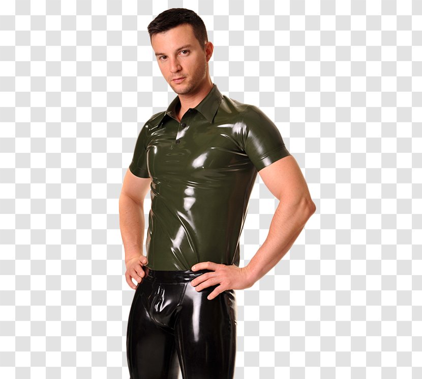 T-shirt Latex Polo Shirt Clothing - Cartoon - Rubber Man Transparent PNG