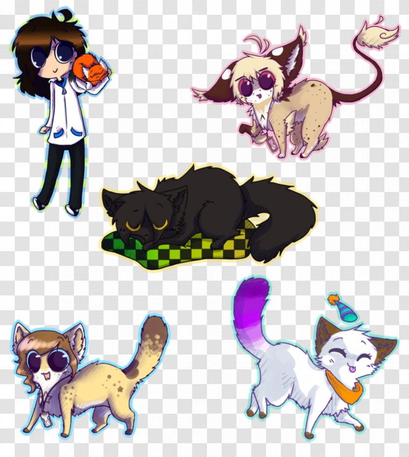 Kitten Dog Cat Canidae Paw - Fictional Character Transparent PNG