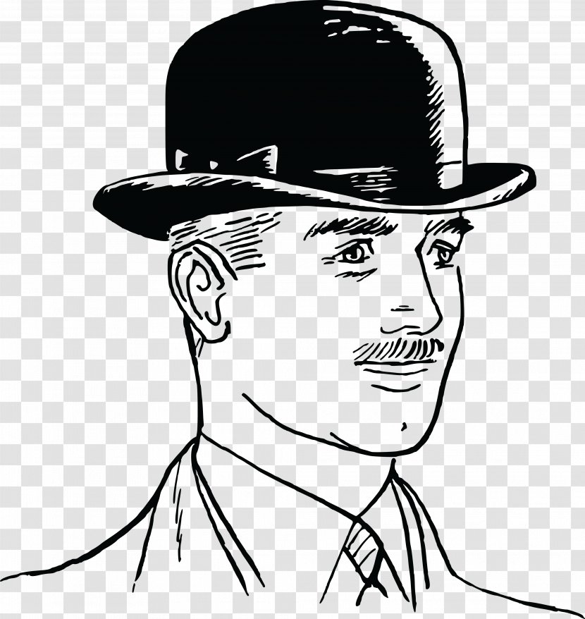 Cowboy Hat Bowler Fedora Clip Art - Nose Transparent PNG