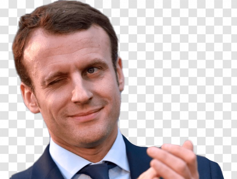 Emmanuel Macron President Of France - Microphone Transparent PNG