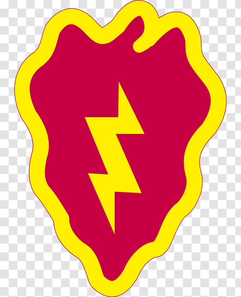 United States Army 25th Infantry Division Brigade Combat Team - Printable Lightning Bolt Transparent PNG