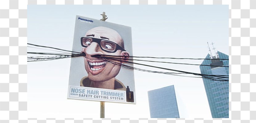 Billboard Advertising Campaign Creativity Out-of-home - Poster - Hair Trimmer Transparent PNG