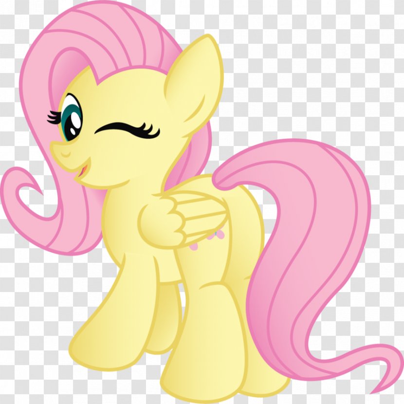 Fluttershy My Little Pony Applejack Friendship - Heart Transparent PNG