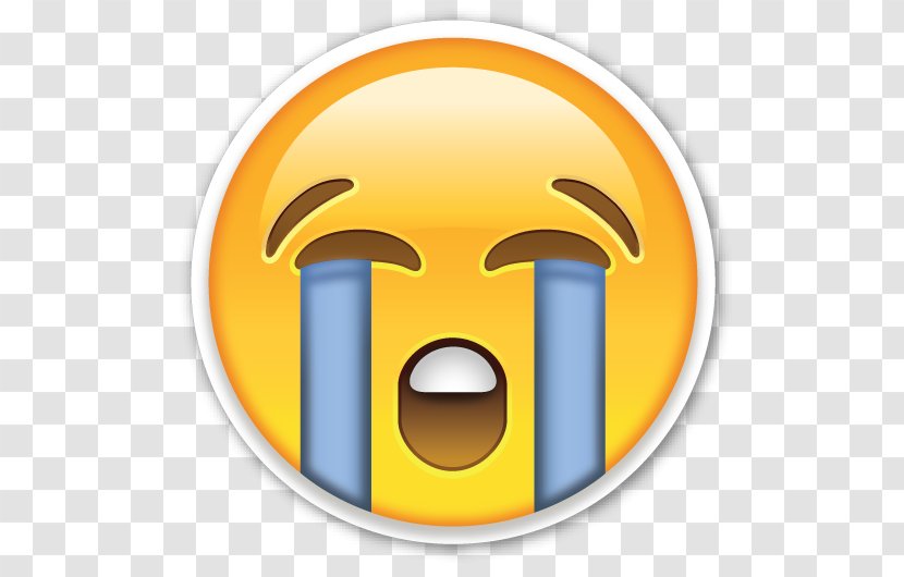 Face With Tears Of Joy Emoji Crying Sticker Emoticon - Smiley Transparent PNG