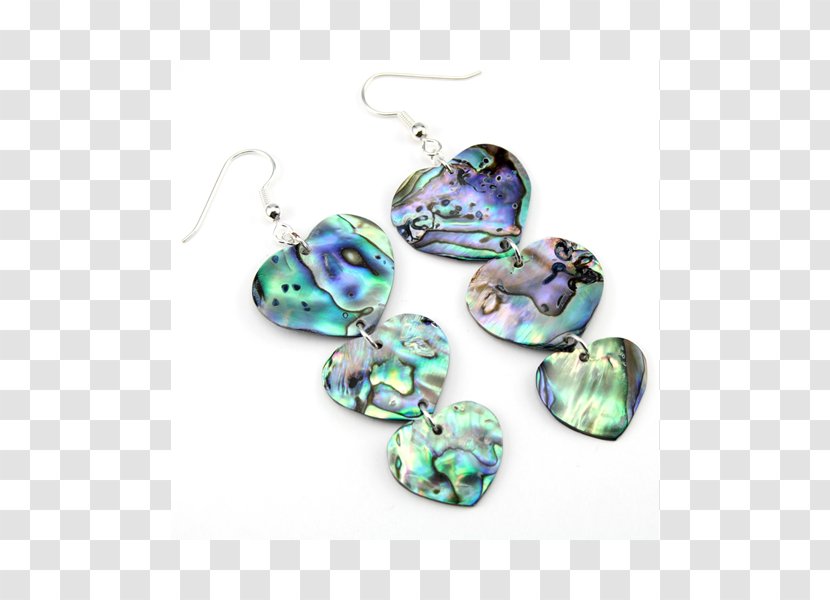 Earring Turquoise Nacre Abalone Bead - Jewellery Transparent PNG