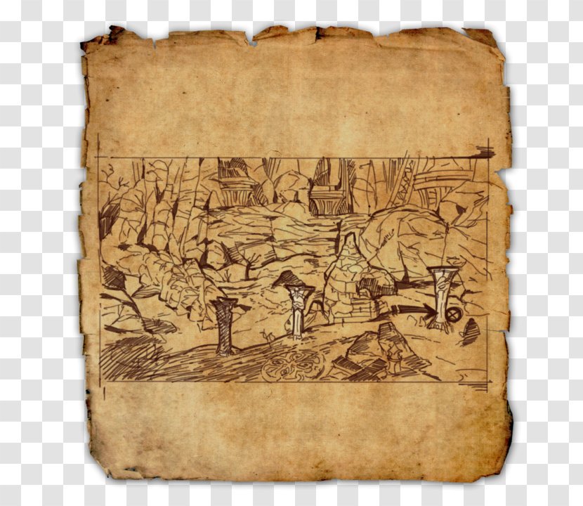 The Elder Scrolls Online Treasure Map Cyrodiil World - Buried Transparent PNG