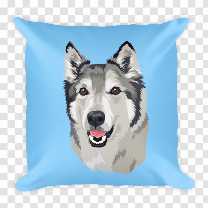 Siberian Husky Alaskan Malamute Sakhalin Pillow Dog Breed - Snout Transparent PNG