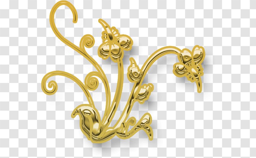 Gold Jewellery Earring Transparent PNG