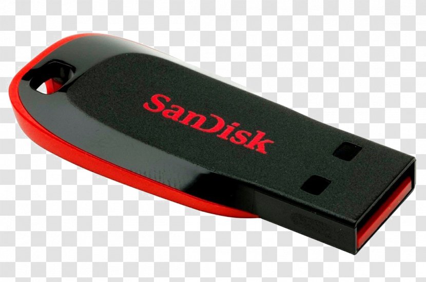 USB Flash Drives SanDisk Cruzer Blade 2.0 Enterprise Computer Data Storage - Usb Transparent PNG