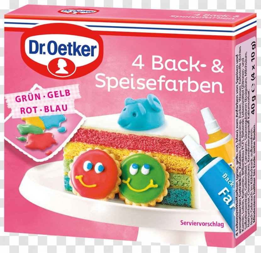 Food Coloring Dr. Oetker 4 Baking And Colors Dr.Oetker Lebensmittelfarben Frosting & Icing - Kuchen Transparent PNG