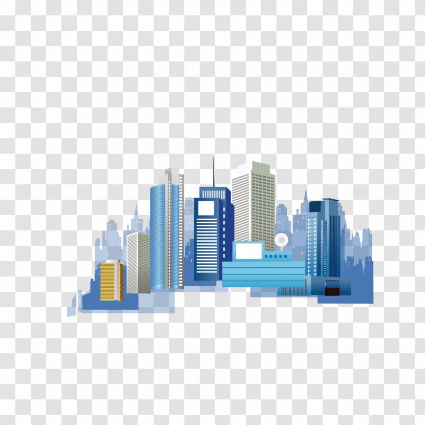 Shenzhen Shanghai - Illustrator - Cartoon City Building Transparent PNG