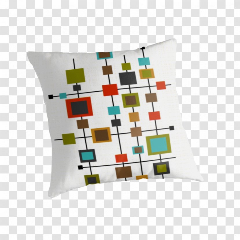 Throw Pillows Cushion Rectangle - Midcentury Transparent PNG